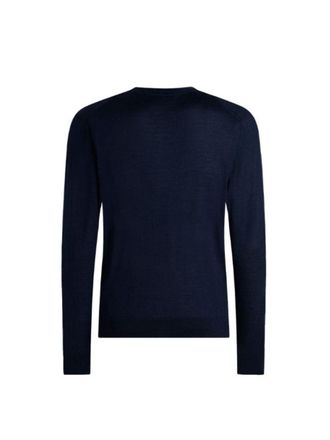 Etro Wool and Silk Sweater - Navy