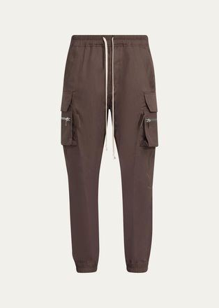Rick Owens Mens Drawstring Cargo Joggers