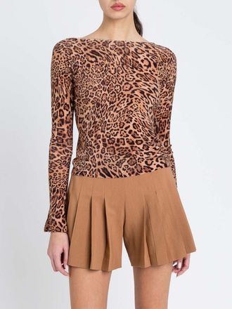 Twinset Top Twinset in maglia animalier