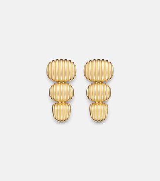 Pamela Zamore Isla Oval Taper 18kt gold earrings