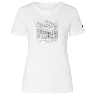 super.natural Mountain Lovers Bio Cotton Tee Merinoshirt f&uuml;r Damen | wei&szlig;