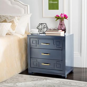 Safavieh Raina Three Drawer Greek Key Night Stand