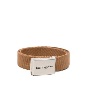 Carhartt Work in Progress Carhartt Wip, Belts, male, Brown, Size: ONE SIZE Clip Belt Chrome