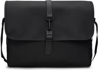 Rains W3 Waterproof Messenger Bag in Black at Nordstrom