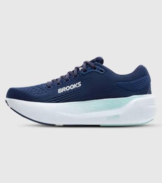 Brooks Womens Ghost Max 3 Running Shoe In Navy/peacoat/clearwater