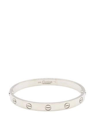 Cartier 1990-2000 18K White Gold Classic Love bracelet - women - White Gold - One Size - Silver