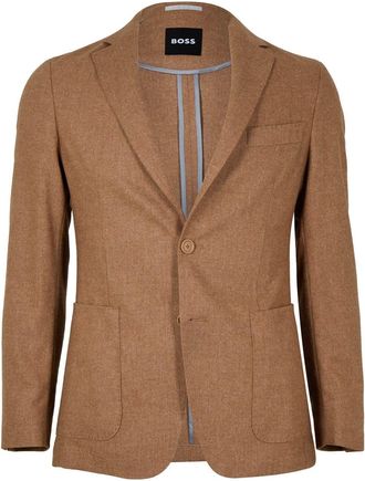 HUGO BOSS Mens P Hanry Regular Fit Blazer in Medium Beige - Size 38 (Chest)