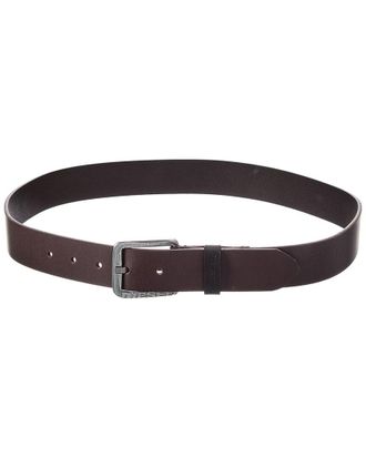 Diesel Logo B-Basic Leather Belt