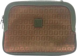 Fendi Pre-owned Cross Body Bags, female, Brown, Size: ONE SIZE Pre-owned Fabric fendi-bags
