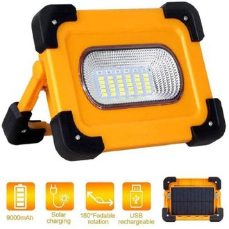 Trade Shop Trade Shop - Led 60w Emergency Faro Con Solare Pannel Recaricabile Usb Sos Change