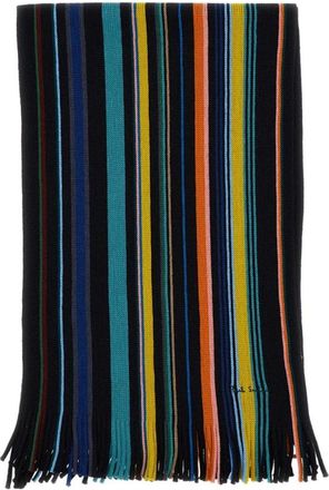 Paul Smith Ivan Stripe Scarf - Heren - Wintersjaals - Veelkleurig - ONE Size - Wol - Accessoires