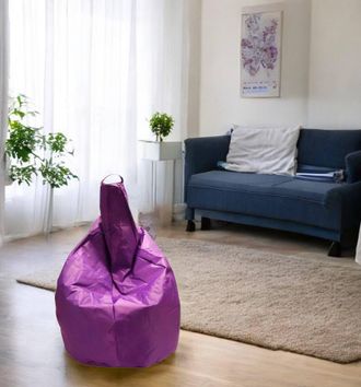 Talamo Italia Talamo Italia - Dmora Puf Elegante, Color Morado, Medidas 80 X 120 X 80 Cm, Con Embalaje Reforzado