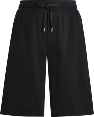 Dolce & Gabbana Black Solid Track Shorts
