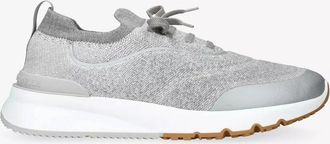 Brunello Cucinelli KNITTED SNEAKERS Size: 45, colour: BEIGE