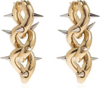 Acne Studios Chunky Chain Earrings - unisex - Oorbellen - Geel - ONE Size - Accessoires