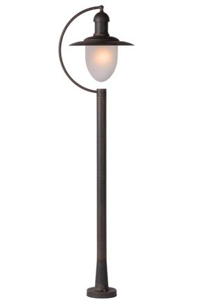 Lucide ARUBA Dimmable Stylish Decorative Outdoor Bollard Lamp Post 1xE27 in Brown