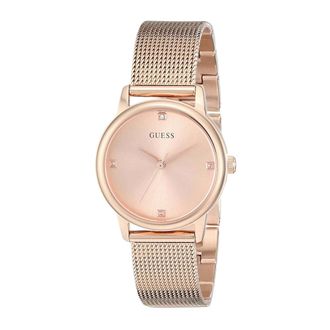 Guess Armbandhorloge Nova Diamond Rosegoud 40 mm - Dames - Horloges - Roze - ONE Size - Accessoires