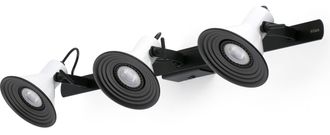 Netlighting Cup 3 Light Indoor Adjustable Wall Spotlight White Black GU10