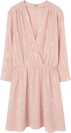 Zadig&Voltaire Heart Flash Shirt Dress - Dames - Korte kleedjes - Roze - L - Kleedjes
