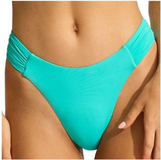Seafolly Seafolly Collective High Leg Ruched Side Pant Bikini-Bottom für Damen | türkis