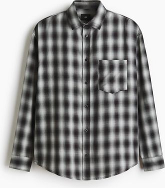 H&M Hemd in Relaxed Fit - Grau
