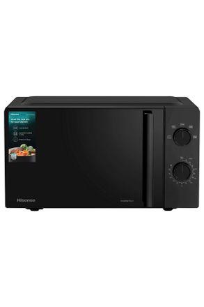 Hisense Mikrowelle, Schwarz, Metall, Kunststoff, Glas, 32.9x43.4x24.1 cm, Auftaufunktion nach Gewicht oder Zeit, Automatik-Kochprogramme, Signalton, Keramikbo