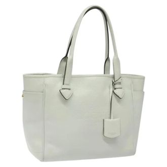 Loewe Tweedehands leren handtassen - Dames - Vintage Shopper - Wit - ONE Size - Leer - Vintage