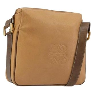 Loewe Pre-owned Shoulder Bag - Dames - Pre-owned - Beige - Maat: ONE Size Leer