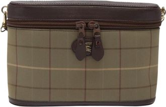 Burberry Nova Check Beige Canvas Shoulder Bag (Pre-Owned)