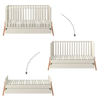 OEM Lit &Eacute;volutif 70x140 Tiroir Inclus Bellamy Lotta Cachemire