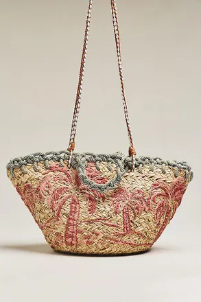 Aran&aacute;z Aplaya Straw Tote Bag
