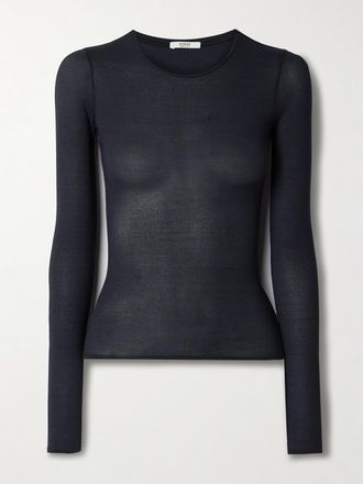 FFORME Maglia In Seta Stretch Ames - Blu