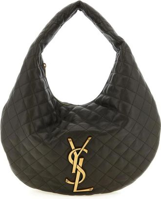 Saint Laurent Gewatteerde Leren Schoudertas - Dames - Schoudertassen - Bruin - ONE Size - Leer - Tassen
