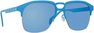 Italia Independent II 0502 027.000 Mens Sunglasses Blue Size 54