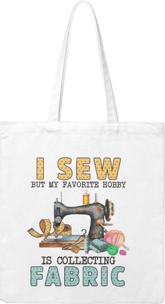 Generic Funny Sewing Canvas Tote Bag For Sewers & Knitters, Sewing Theme Reusable Grocery Bag, Funny Crafting Gift For Women, Large Capacity Canvas Shoulder B