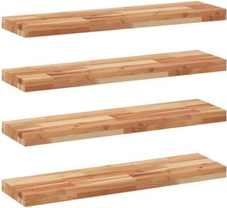 vidaXL Floating Shelves 4 pcs 100x20x4 cm Oil Finished Solid Wood Acacia vidaXL