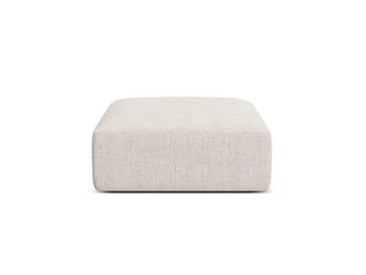 Cosmopolitan Design Puf tejido estructural beige claro