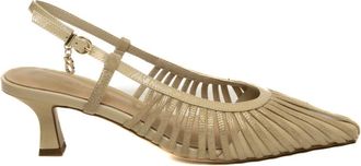 Tosca Blu Schoenen, Dames, Beige, 38 EU, Leer, Deauville Slingback