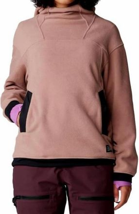 Mountain Hardwear Powder Maven Fleece Pullover Hoody In Smokyquartz