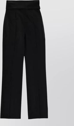 Alexander McQueen wool tailored trousers high waist wide leg