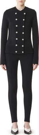 Lanvin Mesh Leggings in Black at Nordstrom, Size Medium