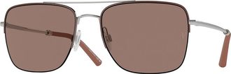 Oliver Peoples OV1343S R-2 503653 Mens Sunglasses Silver Size 56