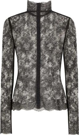 Dolce & Gabbana Top In Pizzo Chantilly-Donna