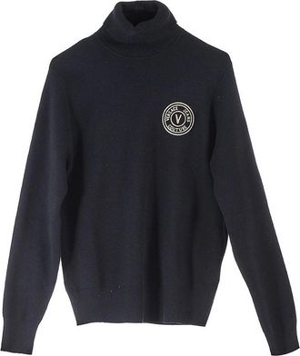 Versace Jeans Couture V Emblem High Neck Sweater