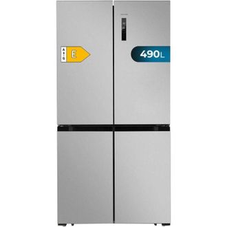 Cecotec Cecotec Frigor&iacute;fico Americano 4 Puertas Inox De 490 L Coolmarket 4d 490 Inox E. 183 Cm De Alto, 91 Cm De Ancho, Bajo Consumo