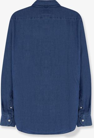 MC2 Saint Barth Mens Shirt Raphael Light Denim Blue Cotton