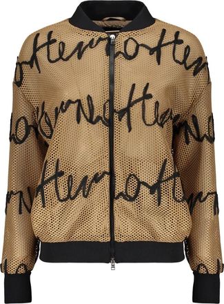Herno Mesh Bomberjack - Dames - Bomber jackets - Bruin - M - Polyester - Jassen