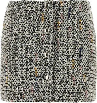 Alessandra Rich Sequin Tweed Minirok - Dames - Korte rokken - Veelkleurig - 2XS - Tweed - Rokken