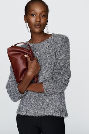 Bella Dahl Cashmere Wool Blend Slouchy Sweater
