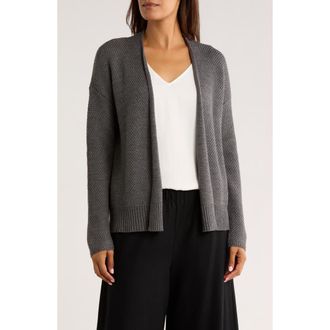Eileen Fisher Wool Cardigan in Ash at Nordstrom Rack, Size Large